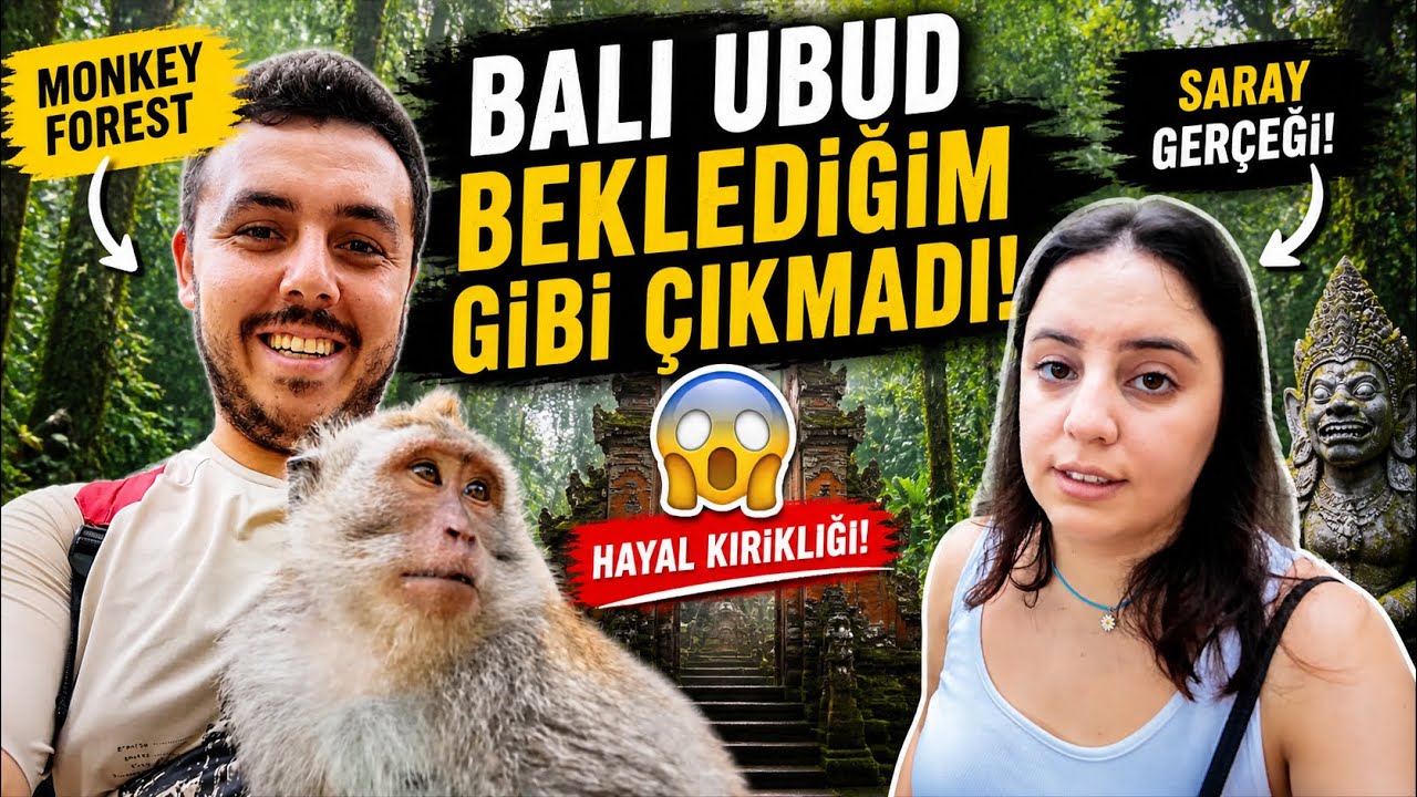 Bali Ubud Beklediğim Gibi Çıkmadı | Monkey Forest & Saray Gerçeği