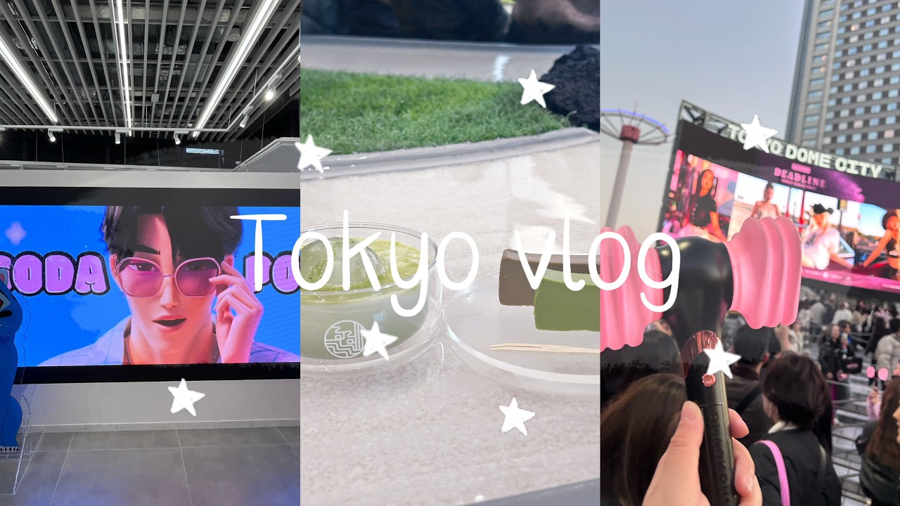 tokyo vlog: Kpop Demon Hunters popup/Blackpink Deadline in Tokyo/ Lisa & Jennie popup/matcha cafe