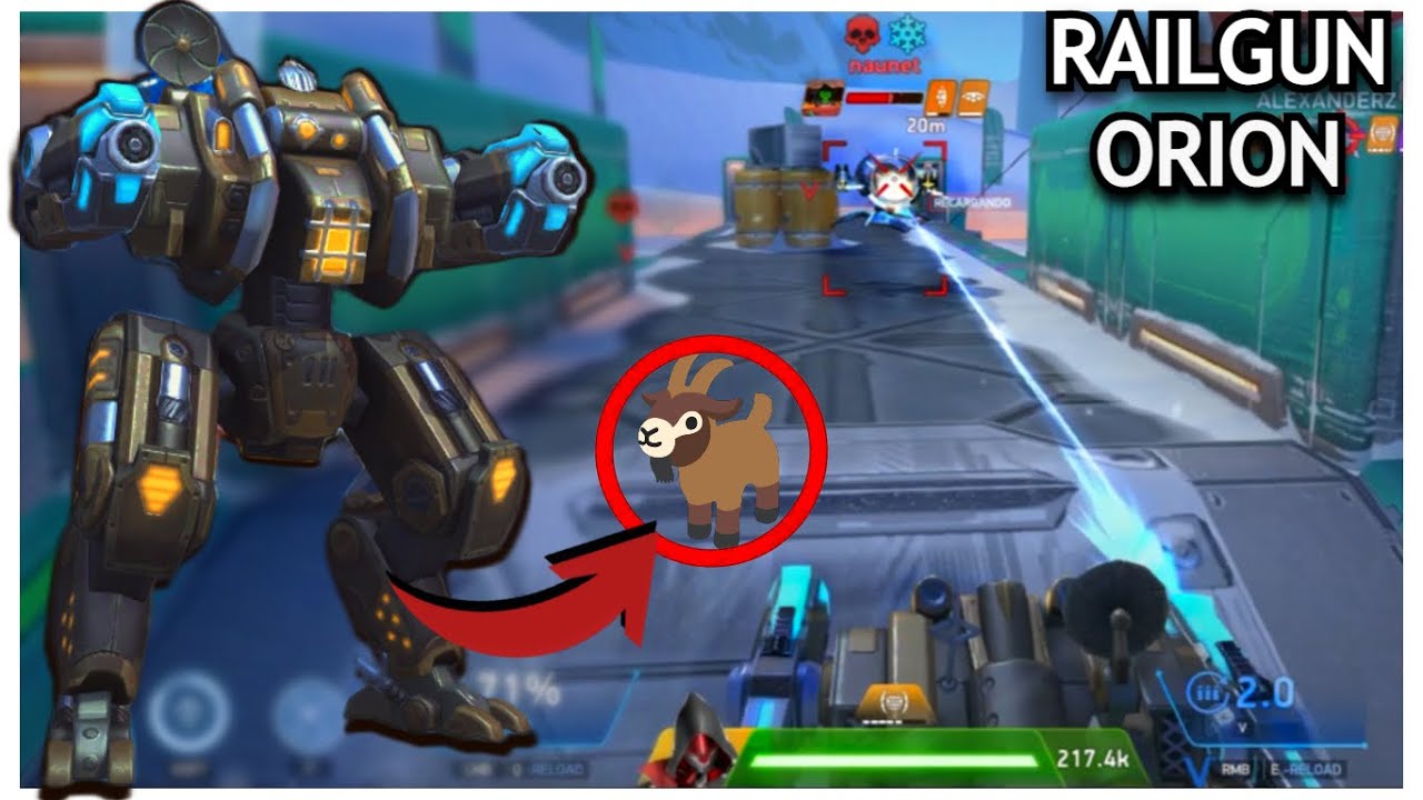 NI SIQUIERA NECESITA KILLS PARA SER BUENO || Railgun Orión || Mech Arena