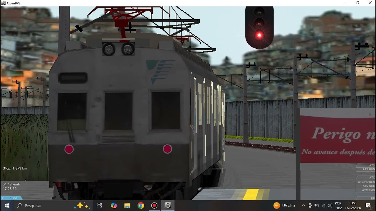 Openbve Supervia Serie 900 ER = 903/927 Em Caxias (Ramal Saracuruna)