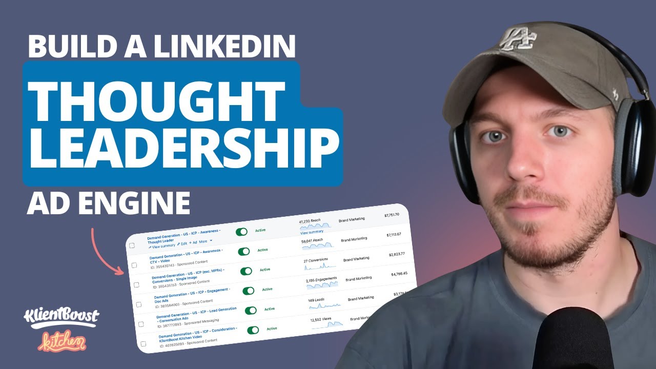 Turn LinkedIn Thought Leadership Posts Into Revenue (Complete Strategy) | KlientBoost Kitchen