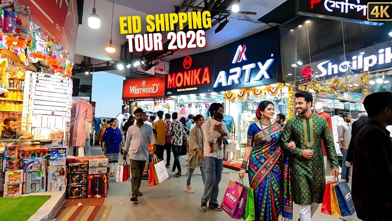 New Market Bipani Bitan Eid Shopping 2026 🌙 | Massive Eid Rush 4K Walking Tour Chattogram 🇧🇩
