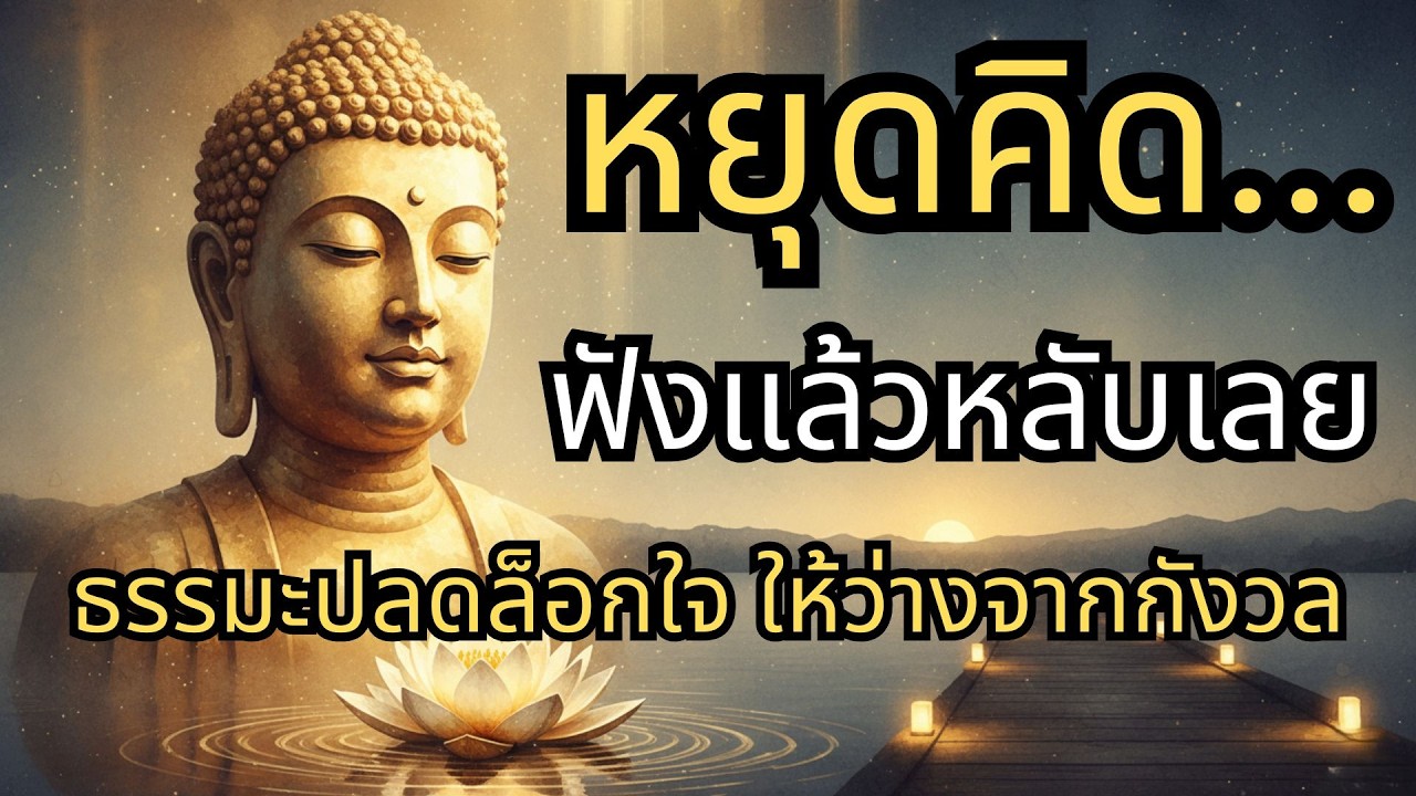 ธรรมะบำบัดใจ...ปล่อยจิตให้ว่าง ฟังต่อเนื่องให้จิตสะอาด หลับยาวถึงเช้า ตื่นมาพร้อมปัญญาและโชคลาภ