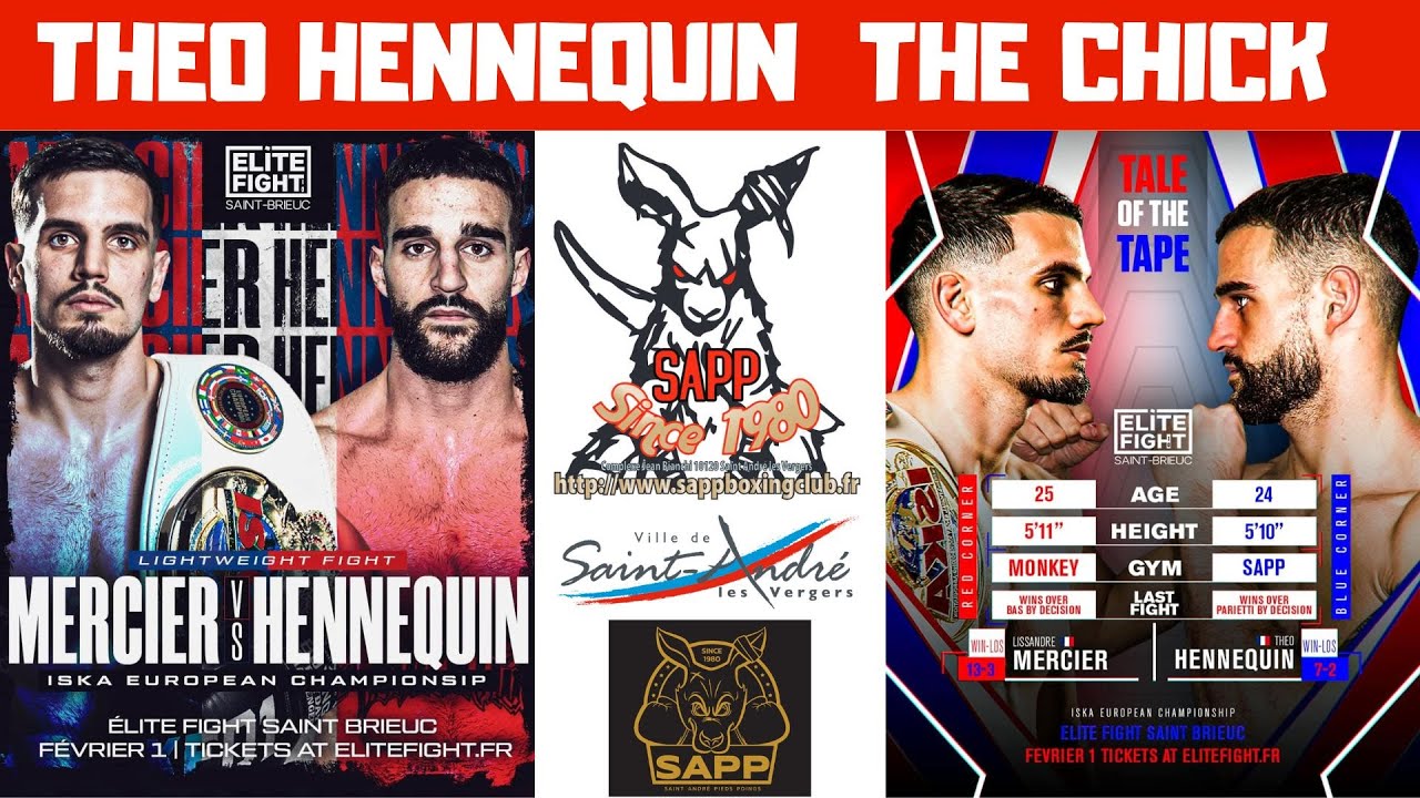 CHAMPIONNAT D' EUROPE ISKA K1 STYLE HENNEQUIN VS MERCIER