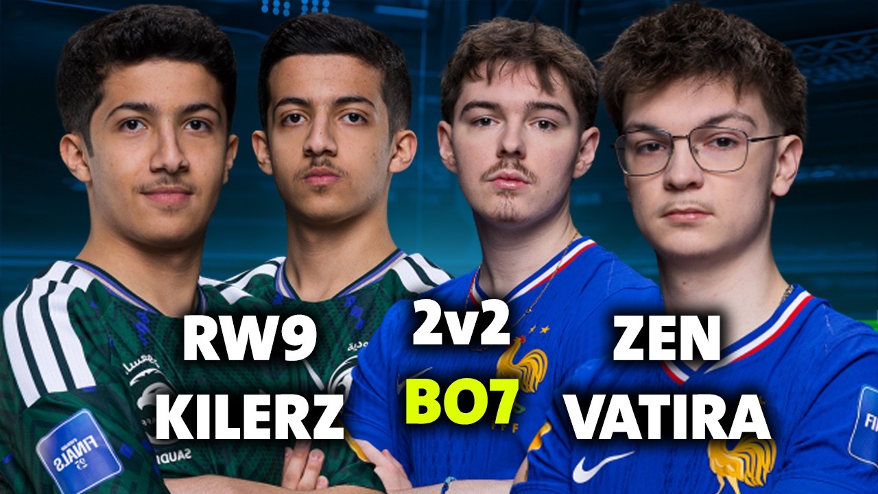 روكيت ليق مباراة قوييه وممتعه بين لاعبين فالكونز روص وكيلرز والفرنسيين زين وفاتيرا 🤯🔥 | 2v2 BO7