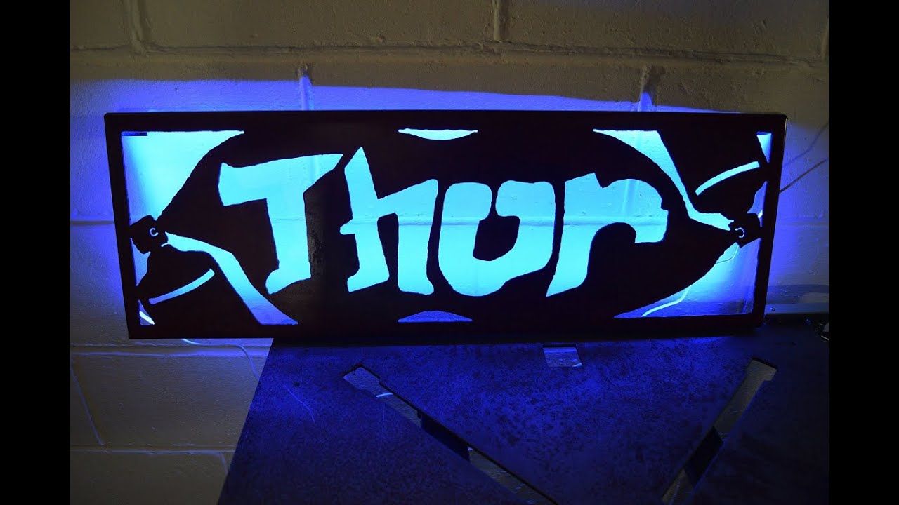 Custom Plasma Cut Back-lit Sign (1 Day Welding Projects)