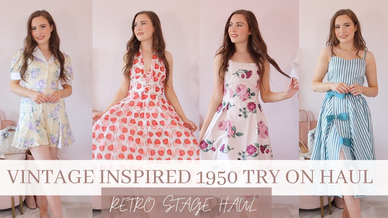 Vintage 1950's Inspired Clothing Try On Haul ~ Retro Stage Try On Haul | Molly Jo