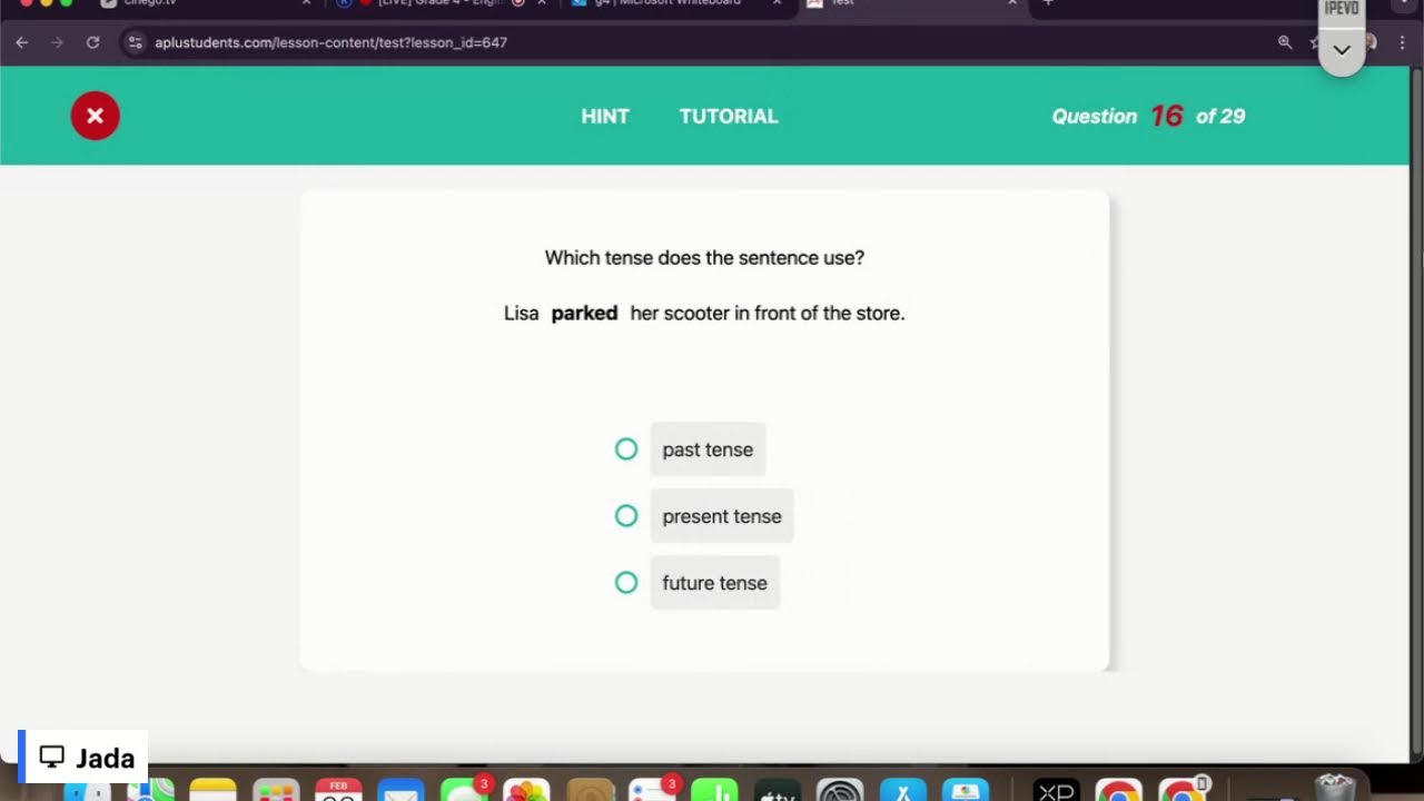 Grade 4 - English: Simple verb tense review