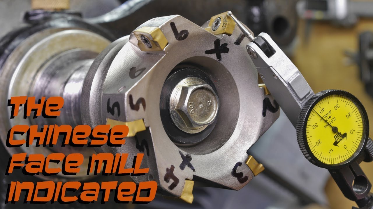 Measuring the 80mm Chinese shell mill inserts height