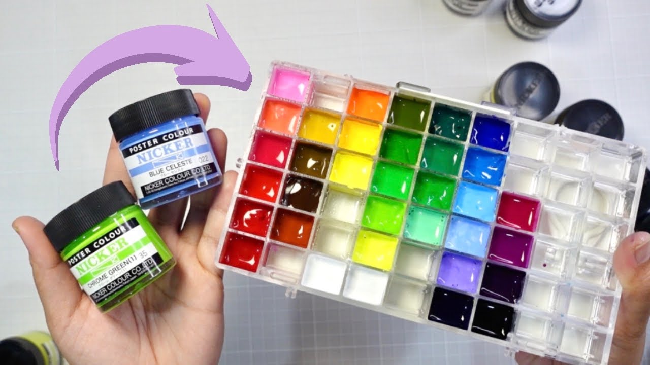 Unboxing and Customizing my Nicker Poster Colors from Sekaido Shinjuku, Tokyo