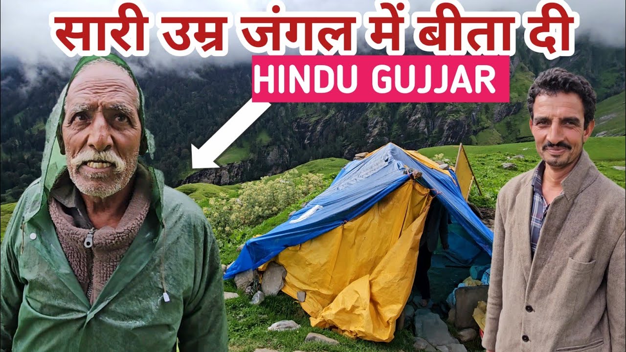 CAMPING IN HEAVY RAIN WITH NOMADIC GUJJAR SHEPHERD'S भैंसें की टांग टूट गई 
