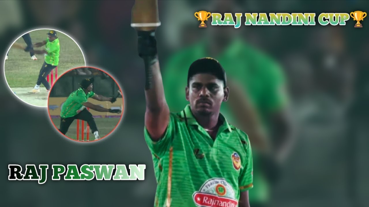 RAJ PASWAN BATTING IN RAJ NANDINI CUP 🏆||CAPTAIN BATTING IN 50*RUNS💥||CREDIT BY-@sd18sports