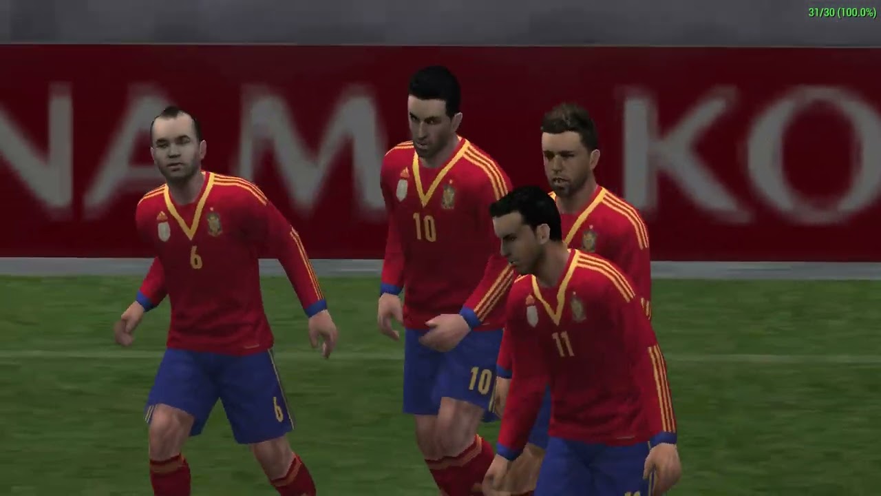 Pro Evolution Soccer 2014 PPSSPP Gameplay 4K 60fps [Spain vs Germany]