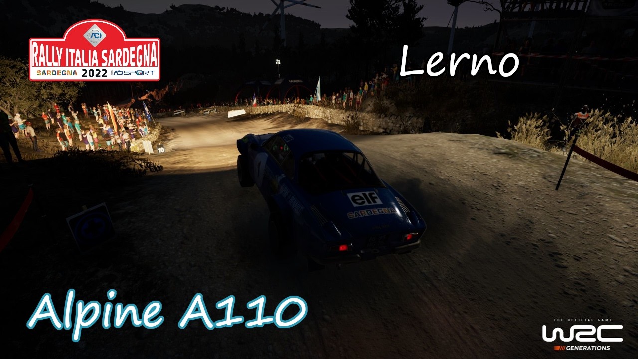 【WRC Generations】アルピーヌA110で普通にグラベルを走るだけの動画#33【Rally Italia Sardegna】