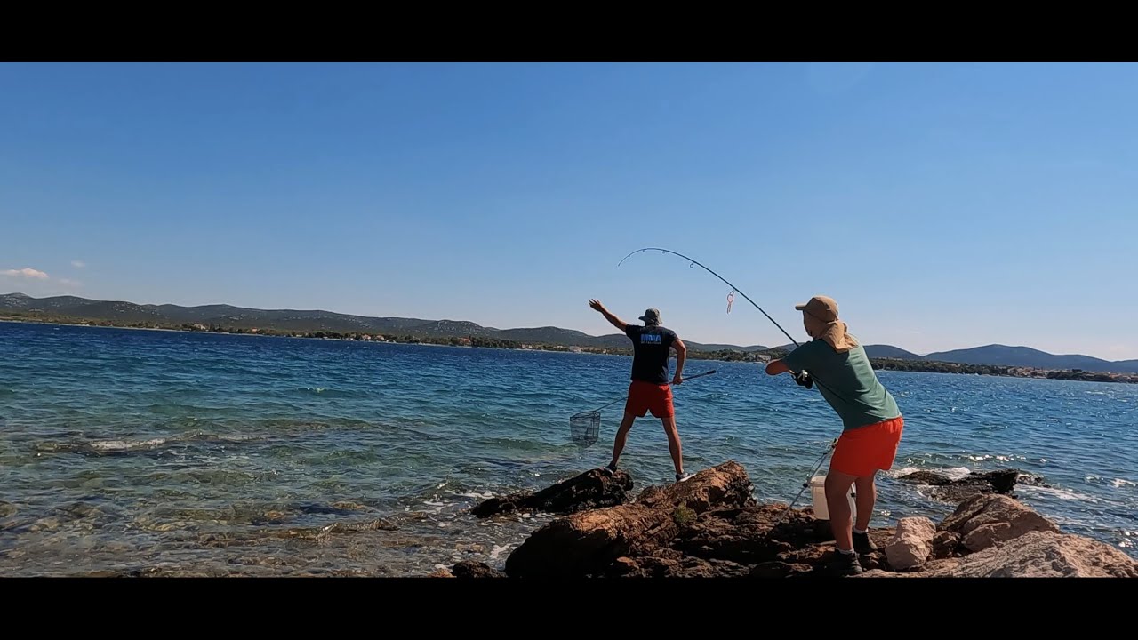 Totalni kaos i nered !!! - Orada - Komarča - Ribolov s obale 2022 - Fishing - Croatia - GoPro 10