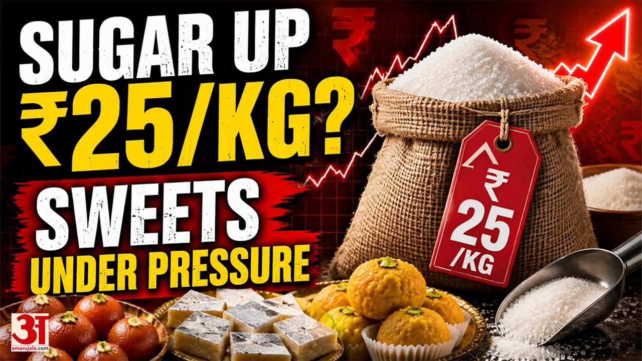Sugar Price Shock Before Festive Season: Sweets Get Costlier in Jaipur | Sweet Makers Under Pressure