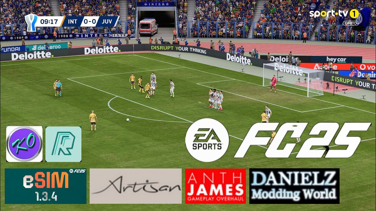 FC 25 SUPERCOPPA ITALY | REALISTIC GAMEPLAY WITH VARIOUS MOD | INTER MILAN VS JUVENTUS
