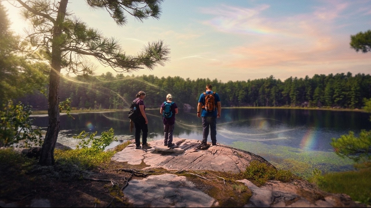 Hiking the Cranberry Bog Trail in Killarney Provincial Park