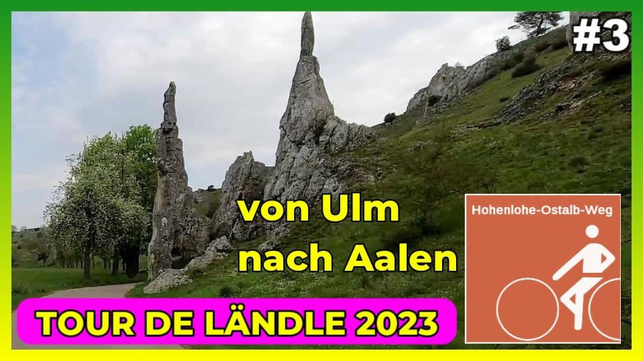 Tour de Ländle 2023 mit E Bike Teil 3 (Ulm - Aalen)