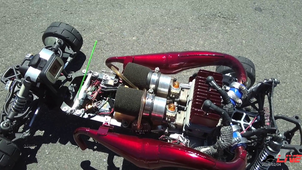 OBR TWIN 57cc 100mph speed run