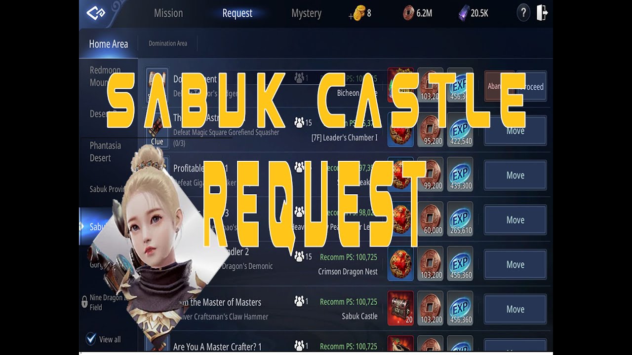 Pride of Trust ( Sabuk Castle Request) Mir4