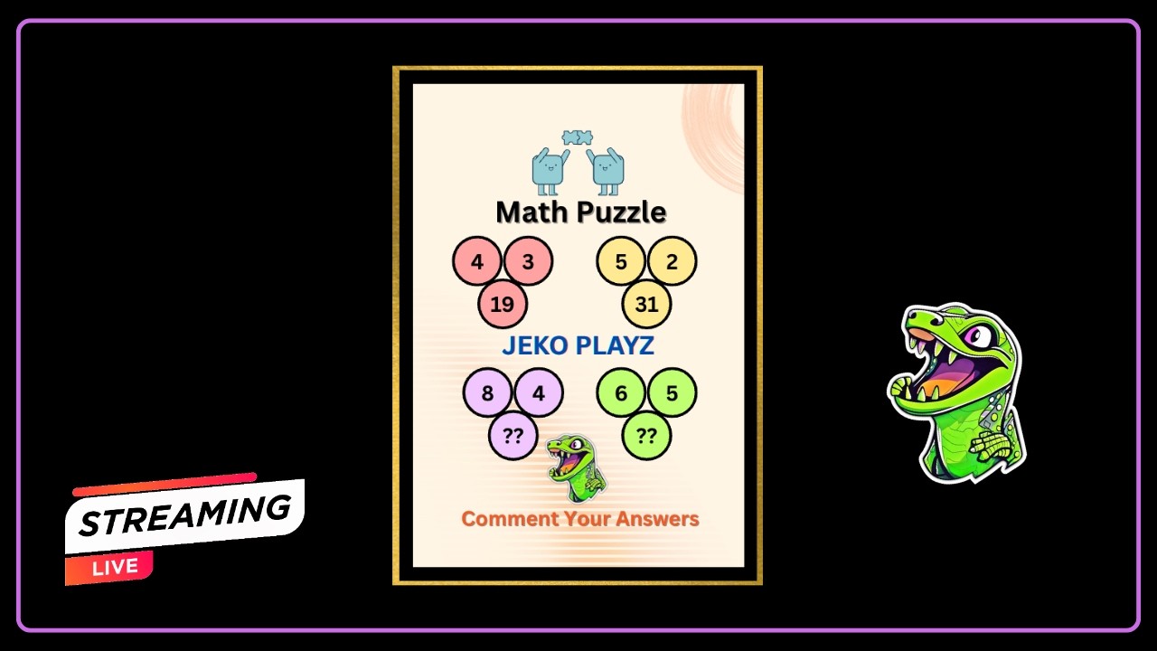 Live Math Puzzle & Riddle | Live Math Quiz | IQ Test Quiz | Number Puzzle Quiz