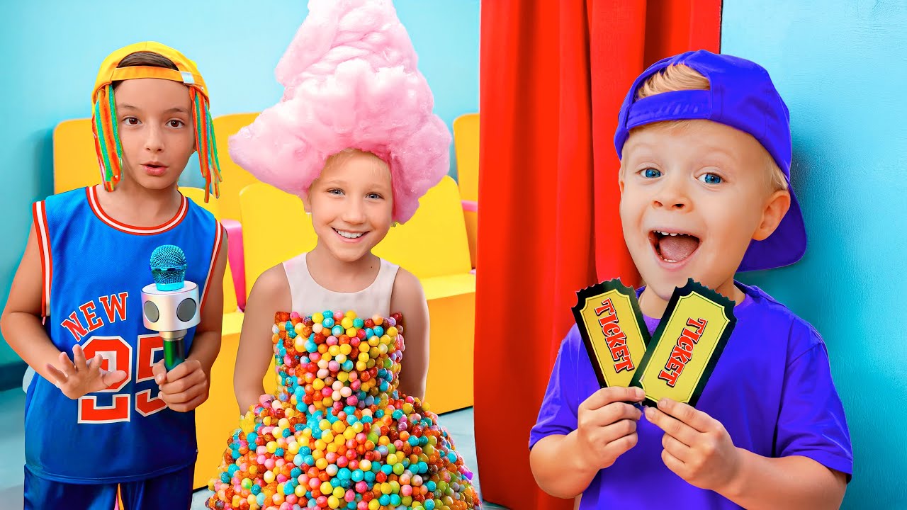🍿😂 Oliver y sus amigos: Reto de dulces en el cine – ¡Risas aseguradas!