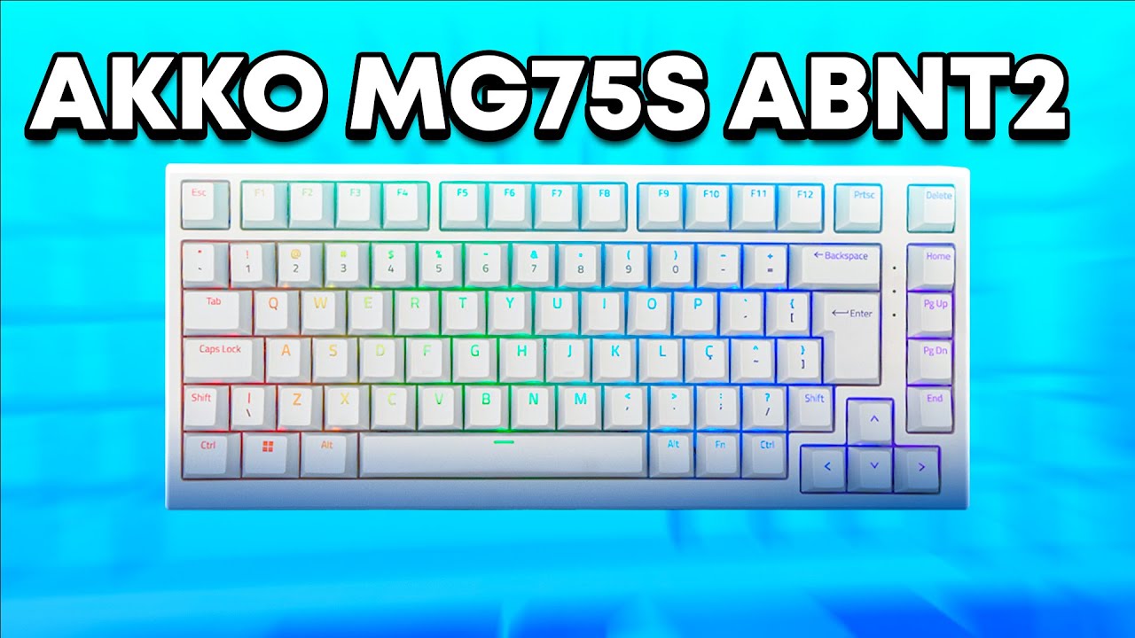 ESSE É O MELHOR TECLADO INTERMEDIÁRIO!! - Akko MG75s ABNT2