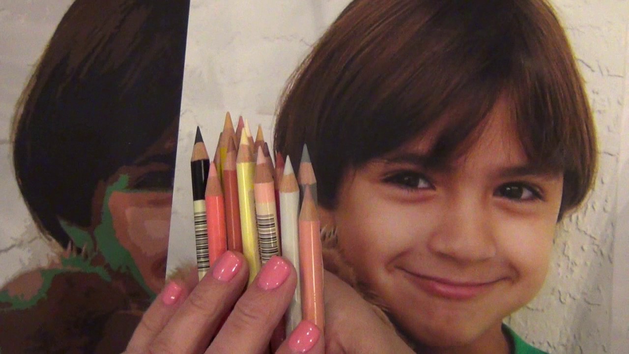 Supplies and Techniques needed to paint a colored pencils portrait