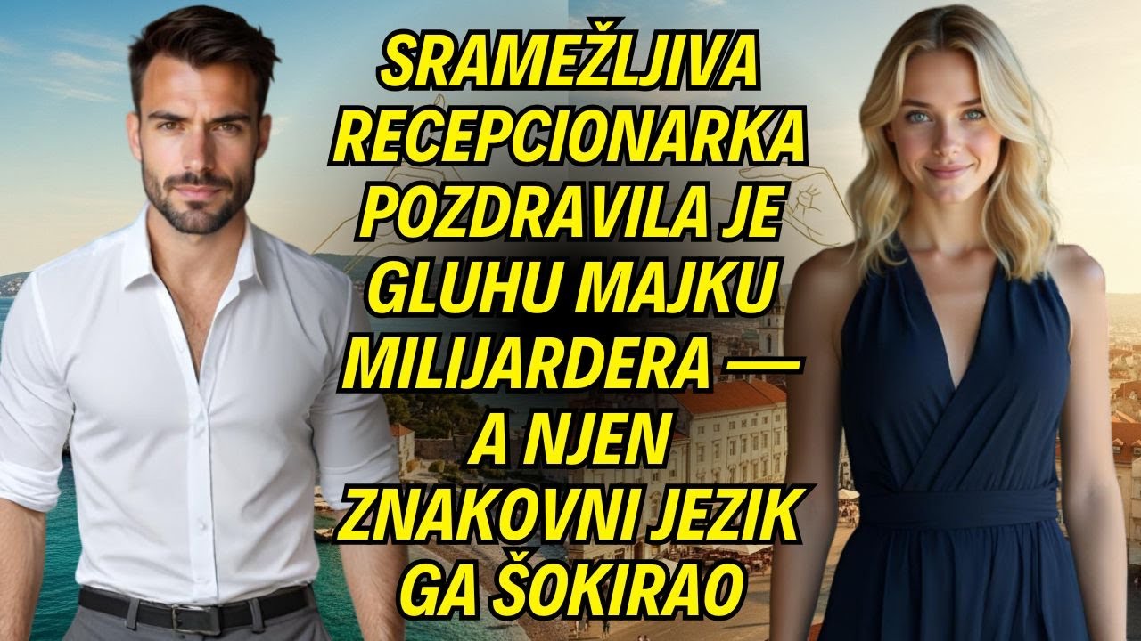 Sramežljiva recepcionarka pozdravila je gluhu majku milijardera — a njen znakovni jezik ga šokirao