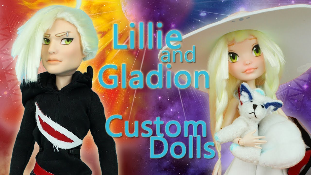 Custom Doll Repaints!  Lillie and Gladion from Pokemon Sun and Moon MH/EAH OOAK