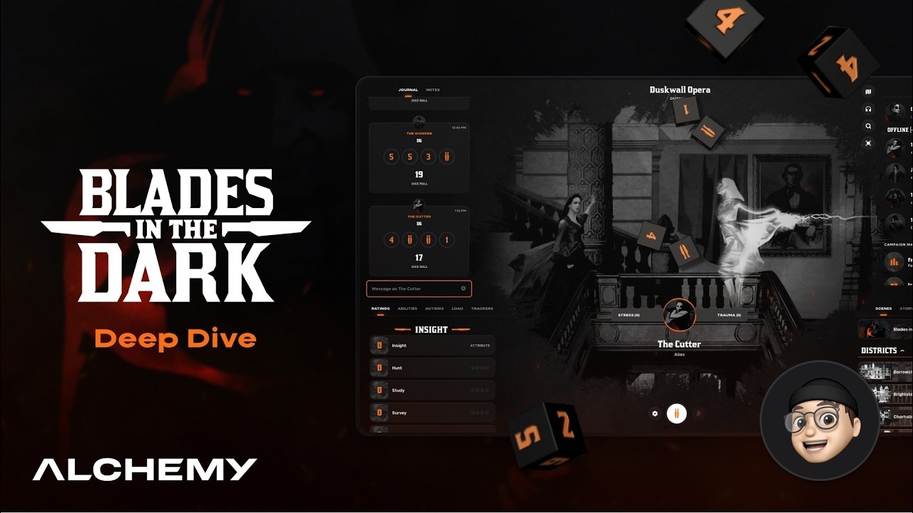 Blades in the Dark + The Future of Games on Alchemy | What's New?