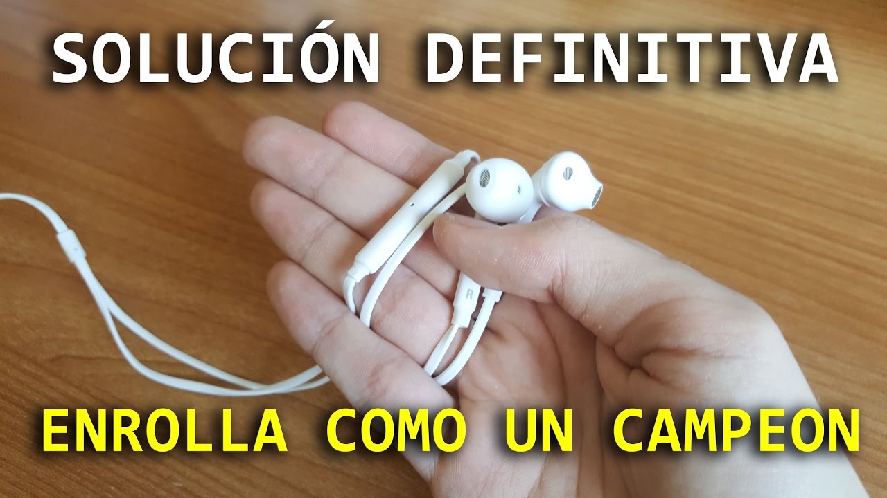¿Como enrollar tus auriculares? Truco facil para guardar como un campeon (life hack)
