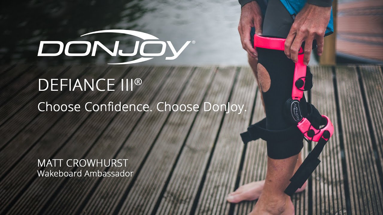 DonJoy Defiance Knee Brace | Matt Crowhurst - Wakeboard