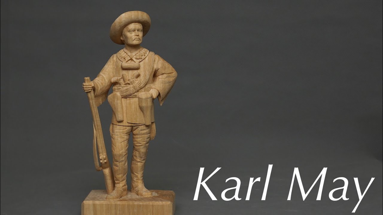 Karl May in Linde schnitzen