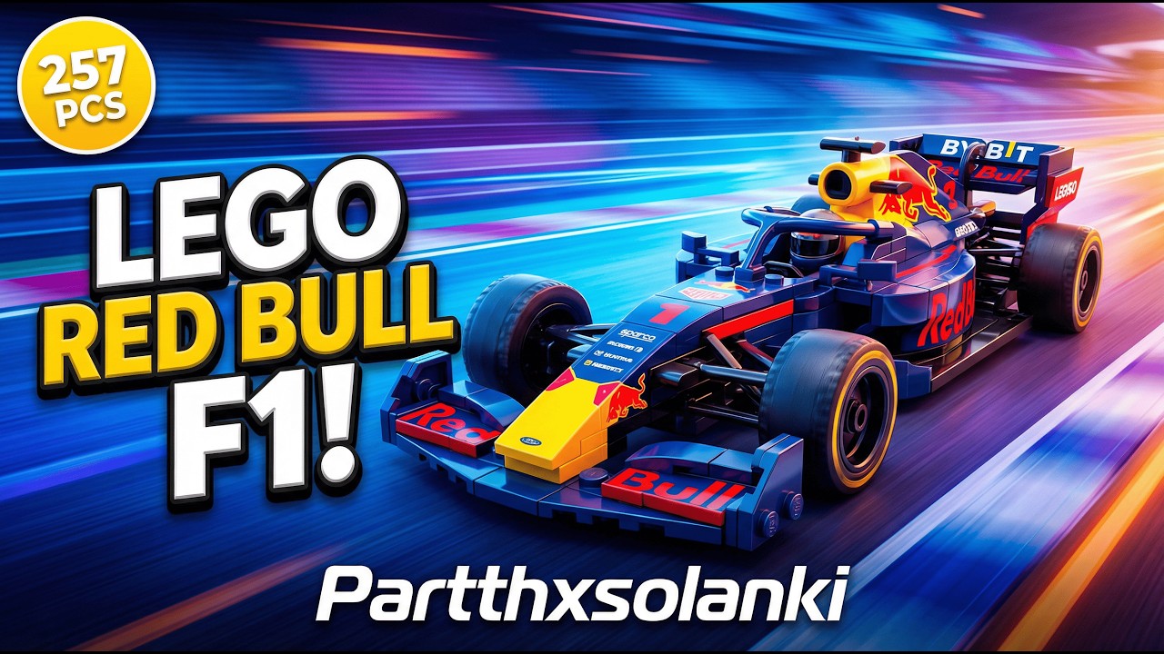 Satisfying LEGO Red Bull F1 Assembly | 4K Timelapse
