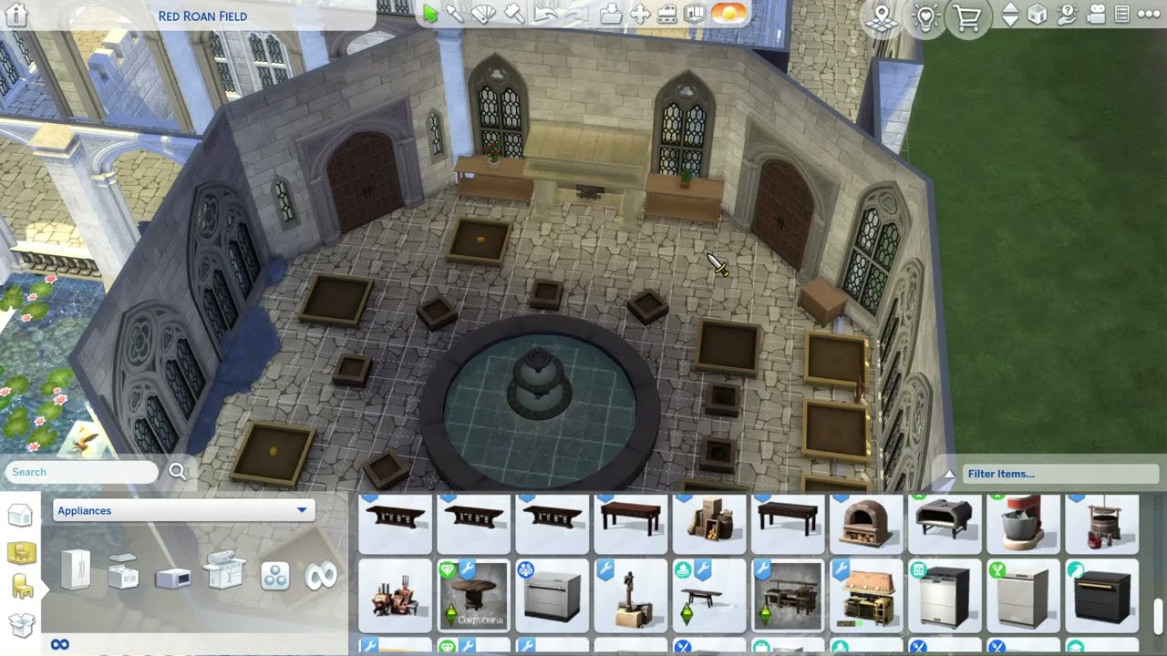 Medieval castle furnishing. sort-of. sims4