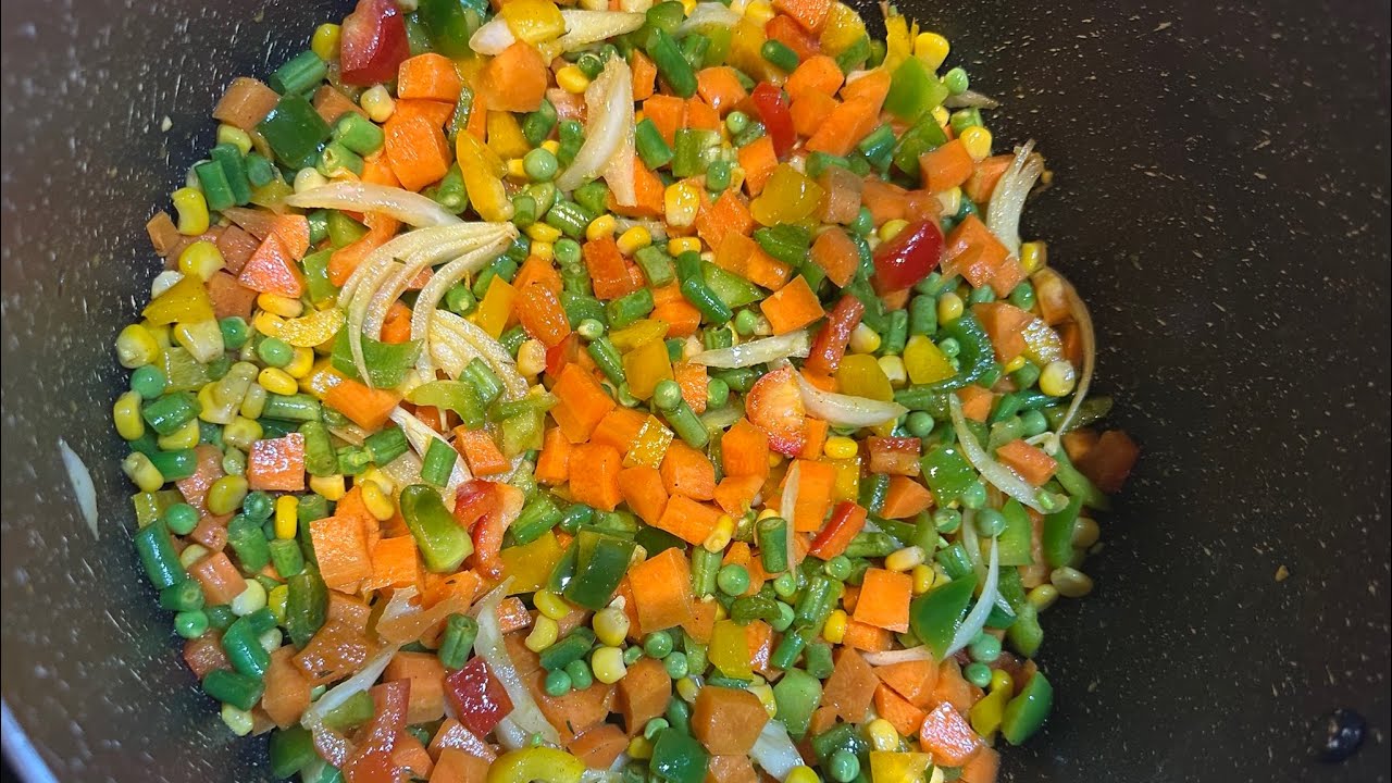 Simple Fired rice and turkey 
