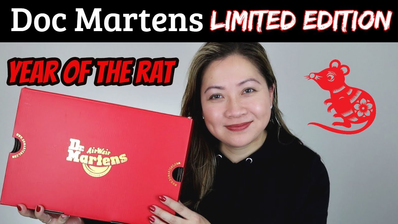 DR. MARTENS LIMITED EDITION 1460 BOOTS | YEAR OF THE RAT | LUNAR NEW YEAR 2020