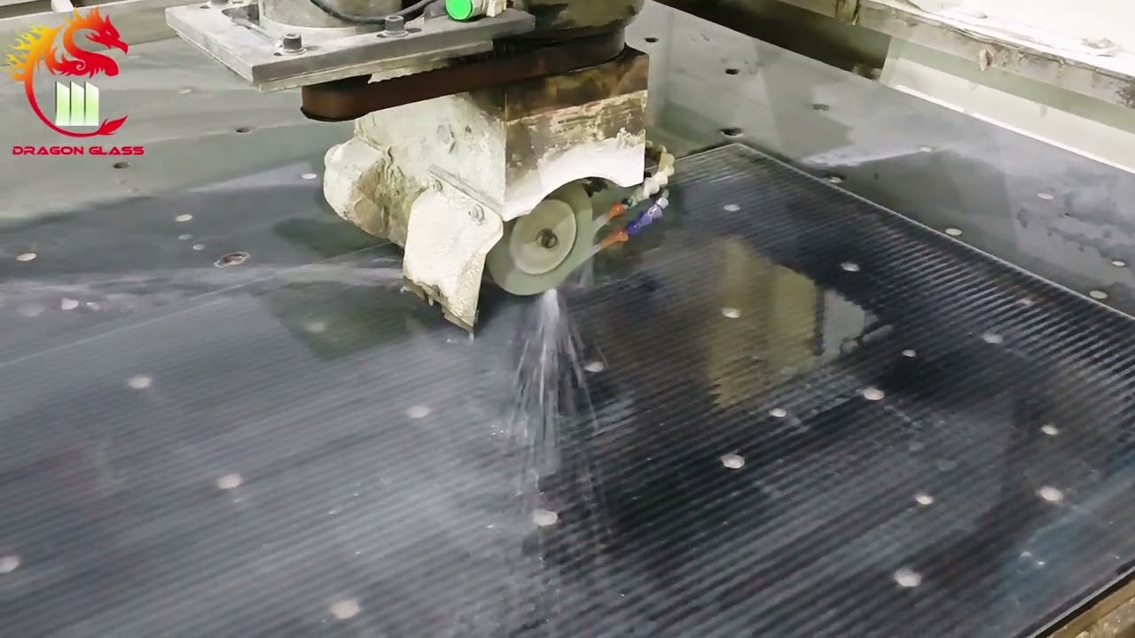 Fluted Glass Carving Process