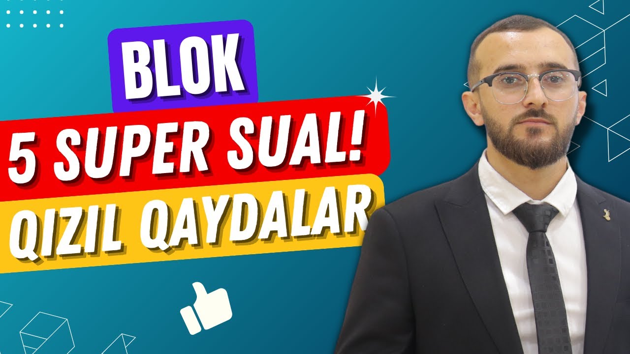 ✅️❗️👉Blok 5 maraqlı sual 1 isbat Mütləq işlə Qızıl qaydalar #riyaziyyat #dim #blok