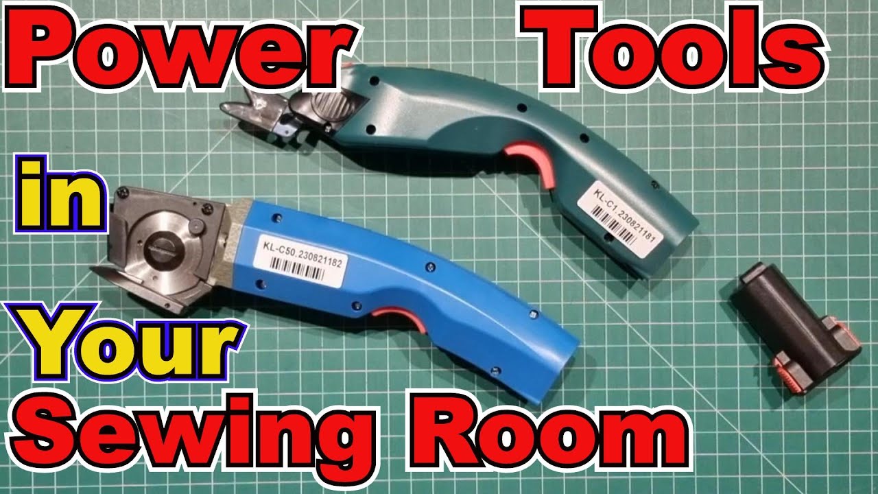 Test & review electric fabric scissors & rotary cutter rechargeable battery tools