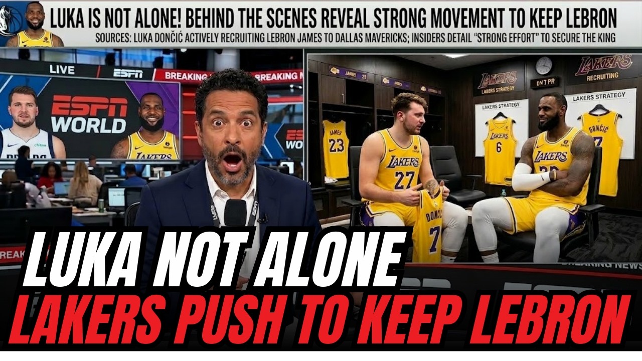LUKA IS NOT ALONE! STRONG PUSH BUILDS BEHIND THE SCENES TO KEEP LEBRON | lakers news