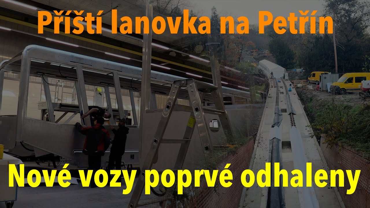 První pohled na vozy nové lanovky na Petřín: Čím zaskočila česká designérka švýcarské techniky