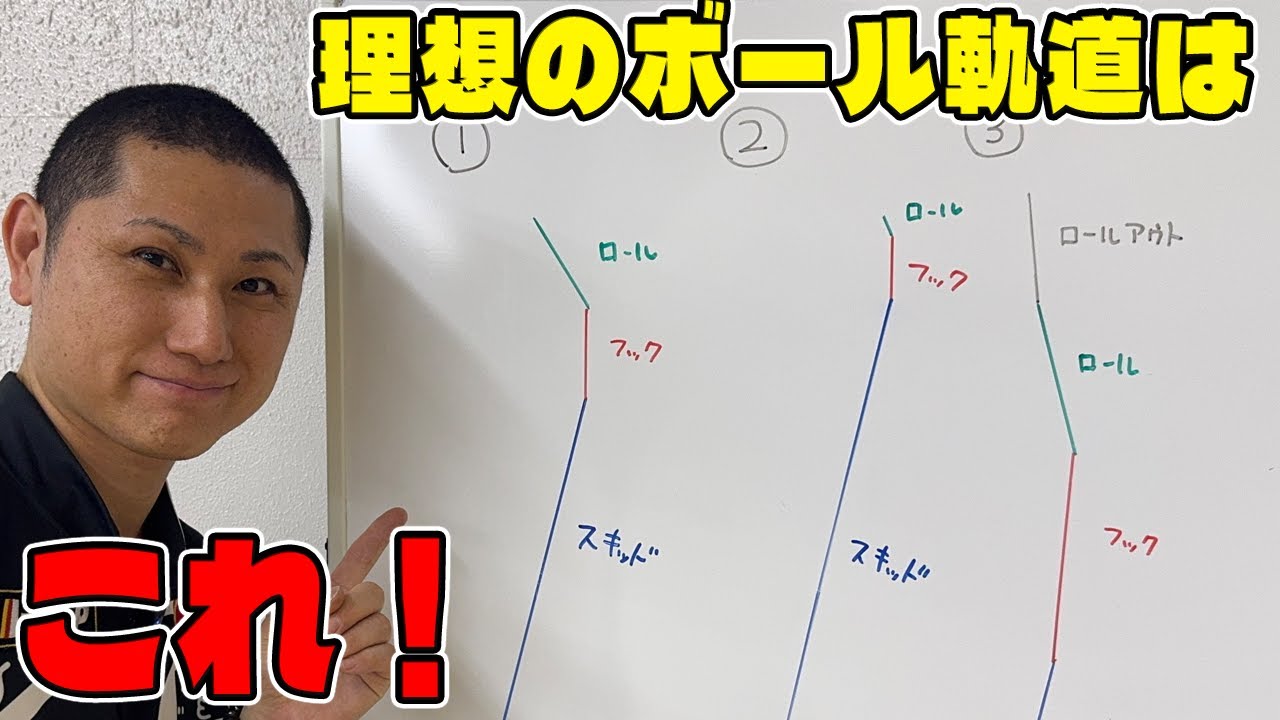 【ボウリング】ボールの軌道は台形が理想 　#ボウリング #ボーリング #グランドボウル