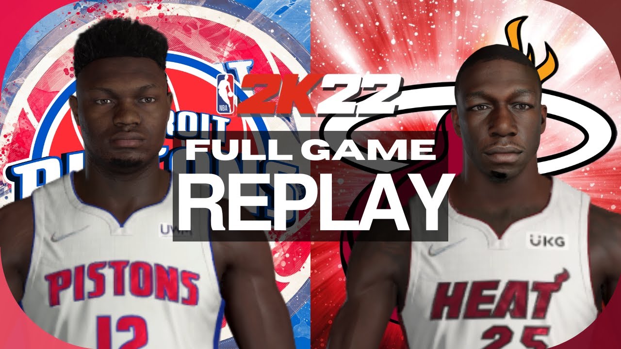 PISTONS at HEAT | FULL GAME REPLAY | December 23, 2019 [NBA 2K22]
