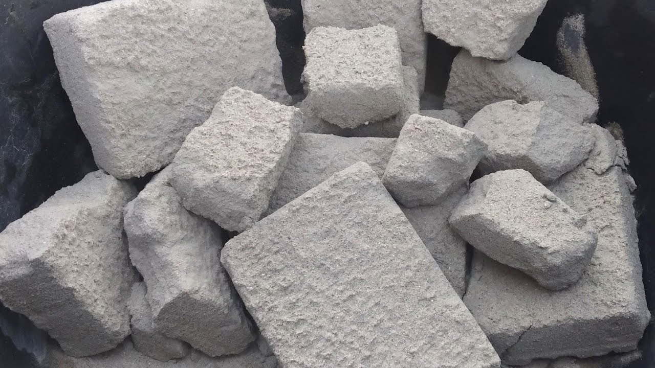ASMR: FINE SAND CEMENT SLABS/CHUNKS DRY CRUMBLE🌪
