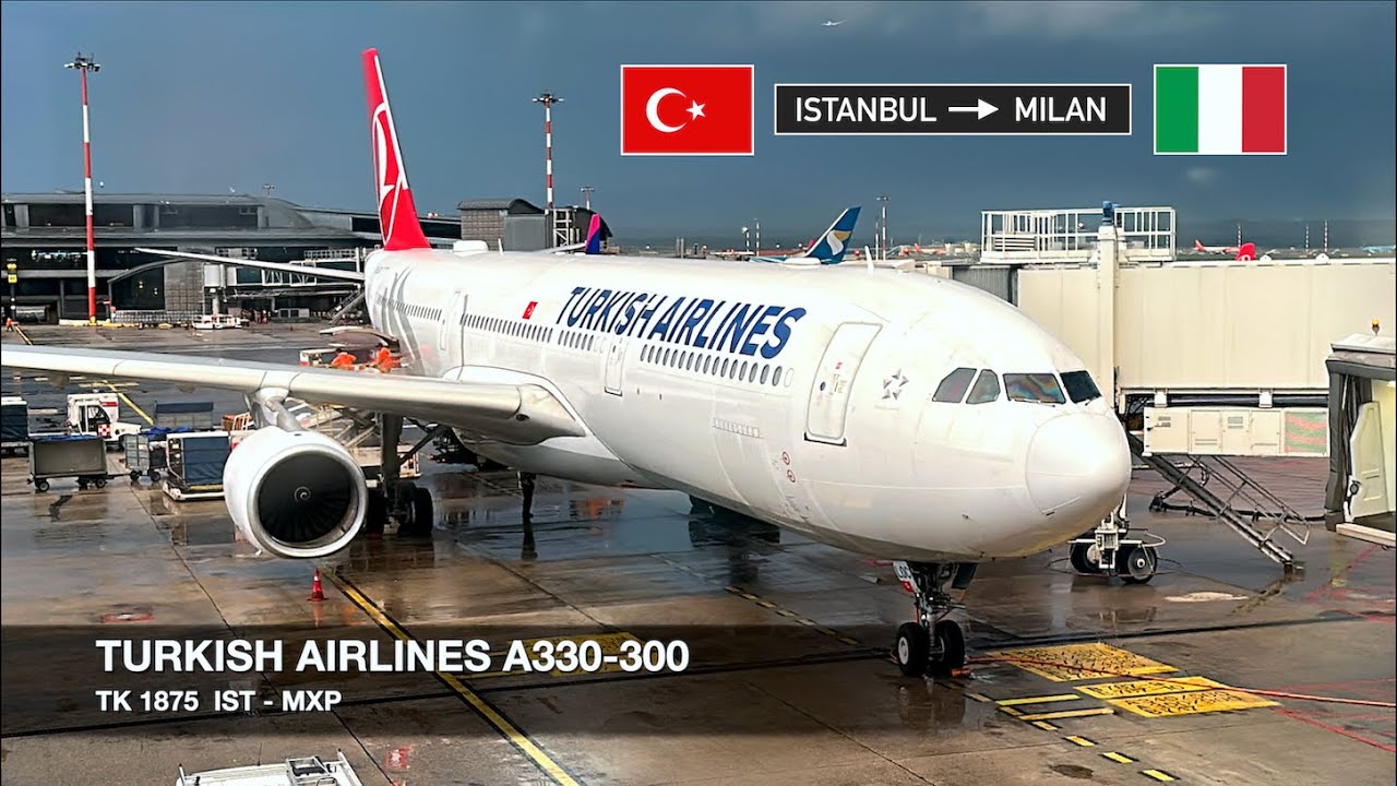 FLYING EUROPE'S BEST AIRLINE! | Turkish Airlines A330-300 | Istanbul ✈ Milan MXP | Economy