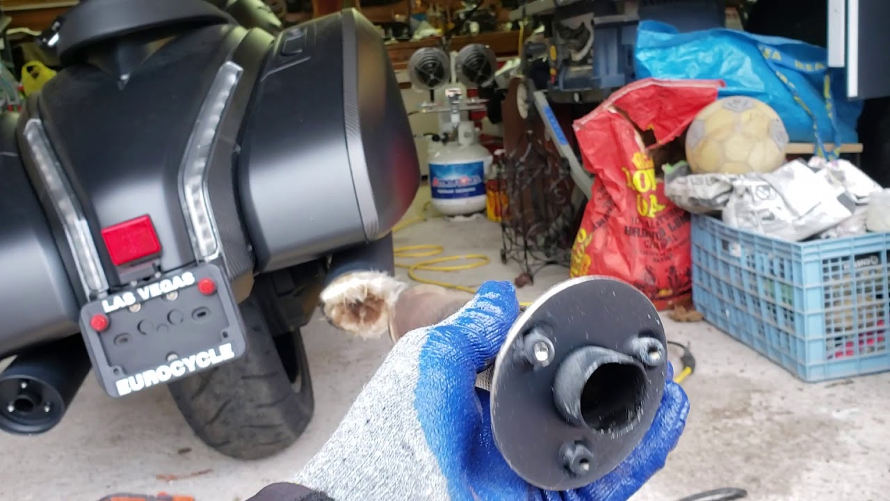 moto guzzi mgx-21 baffle removal