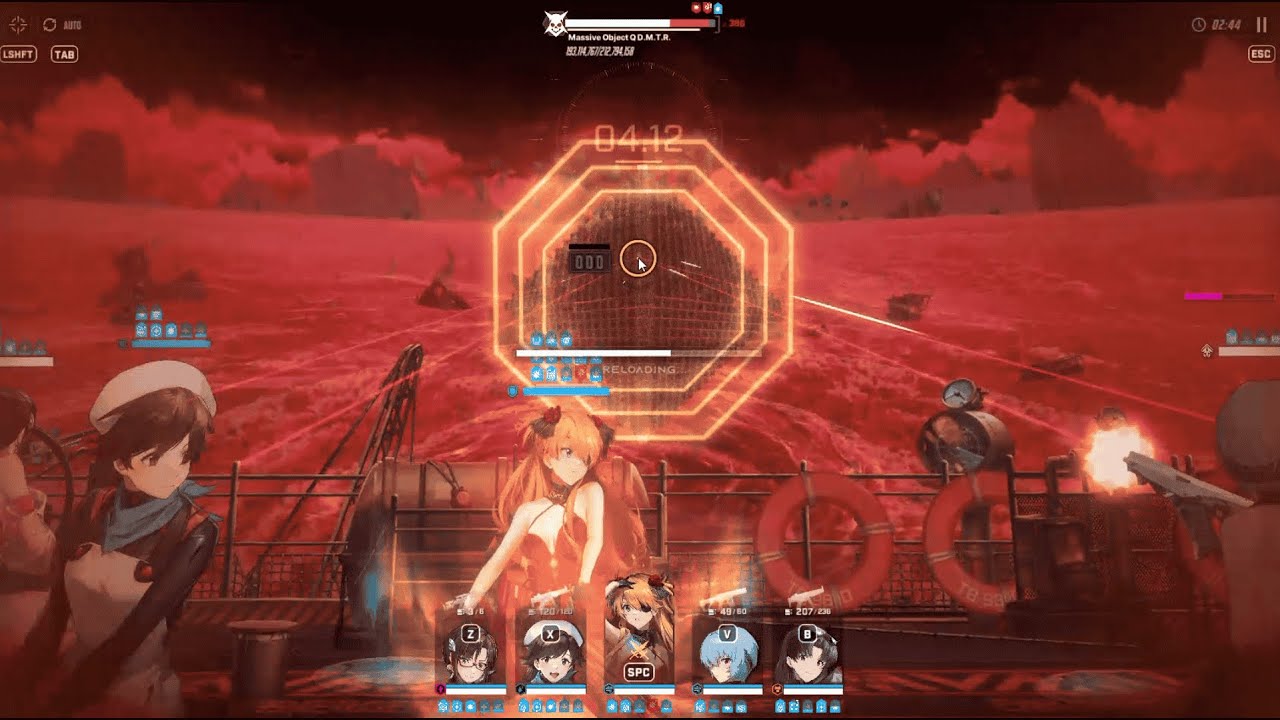 Nikke: Ramiel Q boss fight - Solo Raid  tier 5 (feat. Evangelion girls)